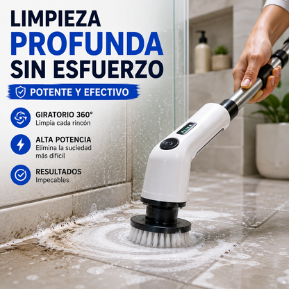 Cepillo de Limpieza Eléctrico Inalámbrico — Limpia Sin Esfuerzo en Minutos